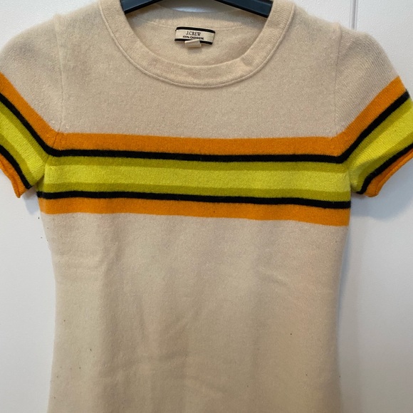 Retro cashmere short sleeve sweater - Picture 2 of 2